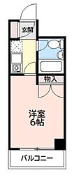 グッドフィールド百合ヶ丘 1Kの間取図画像