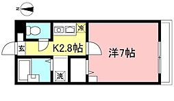 エミネンス赤堤 1Kの間取図画像
