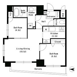 ParkCube本所吾妻橋 2LDKの間取図画像