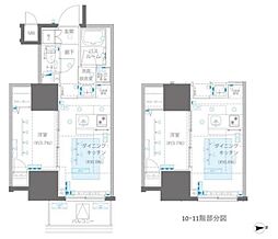 ＺＯＯＭ信濃町 9階1DKの間取り