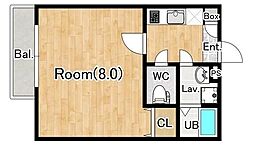 (仮称)ジーメゾン大宮東大成 1Kの間取図画像