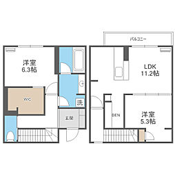 E・Virgo 2LDKの間取図画像