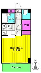 イルパラッツォ 1Kの間取図画像