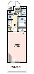 グランド・ガーラ練馬 1Kの間取図画像
