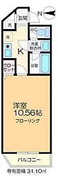 セ・パラン210 1Kの間取図画像
