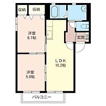 メゾン・ボヌール 00201 ｜ 埼玉県北本市西高尾５丁目91-5（賃貸アパート2LDK・2階・50.00㎡） その2