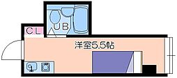 昭和グランドハイツ第2菅栄 ワンルームの間取図画像