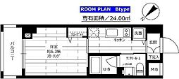 グランドコンシェルジュ早稲田 1Kの間取図画像