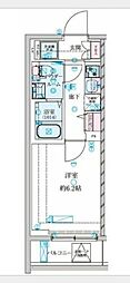 GENOVIA 南鳩ヶ谷 1Kの間取図画像