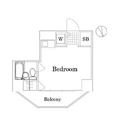 ナビオ柴又 ワンルームの間取図画像
