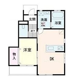 ミラーユ千住 1DKの間取図画像