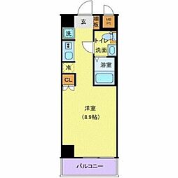 JR山手線 大塚駅 徒歩3分の賃貸マンション 9階1Kの間取り