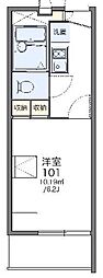 レオパレスセンタービレッジ1 1Kの間取図画像