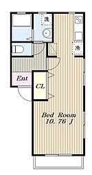 小田急小田原線 玉川学園前駅 徒歩19分の賃貸アパート 1階1Kの間取り