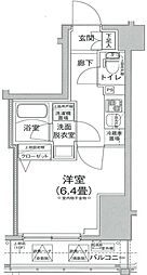 ティモーネ横浜サウス 1Kの間取図画像