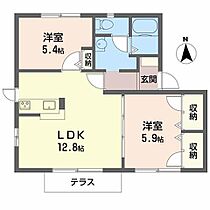 ハイツＤＯＵＹＡＭＡ 0102 ｜ 兵庫県西宮市小松北町１丁目5-1（賃貸アパート2LDK・1階・52.50㎡） その2