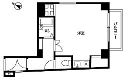 プレール潮見ピアクラブ ワンルームの間取図画像