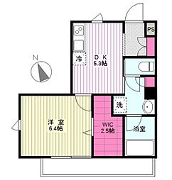 アーバンコート 1DKの間取図画像