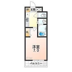 間取図画像 1K