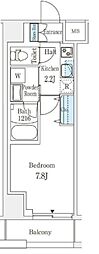 ラティエラ練馬 1Kの間取図画像