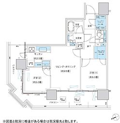 パークシティ柏の葉キャンパスザ・ゲートタワーウエスト 2LDKの間取図画像