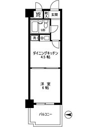 ライオンズマンション亀有第5 1DKの間取図画像