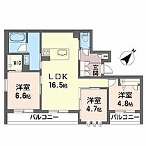 スパシオコモド春日原 A0201 ｜ 福岡県大野城市雑餉隈町５丁目1-29（賃貸マンション3LDK・2階・72.55㎡） その2