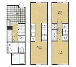 MOK-TERRACE西大宮B 2LDKの間取図画像