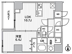 仮)Weave Base -Ueno North上野ノース 1LDKの間取図画像