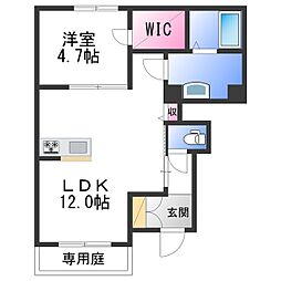 間取図画像 1LDK
