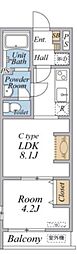 リブリ・グレイス富士見 1LDKの間取図画像