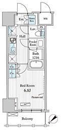 セリオ落合東中野 1Kの間取図画像
