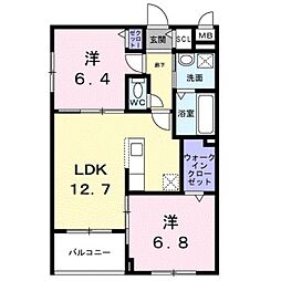 間取図画像 2LDK