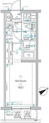 ディップス高田馬場駅前 1Kの間取図画像