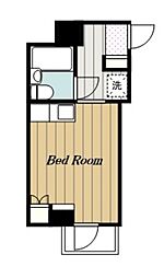 アバンデントビル ワンルームの間取図画像