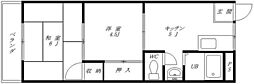 塩味ビル 2Kの間取図画像
