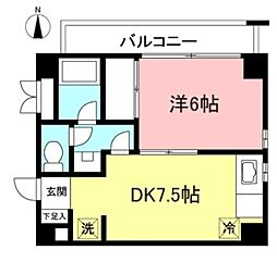 サンロイヤルハイツ 3階1DKの間取り