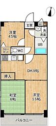 メゾンM.T 3DKの間取図画像