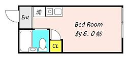 プレミアムバリュー生田 ワンルームの間取図画像