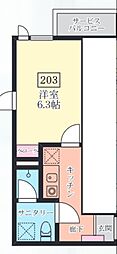 Lignum葛西 1Kの間取図画像