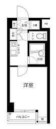 ティアラ目白アベニュー 1Kの間取図画像