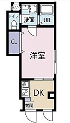 モンレーヴ赤羽 1階1DKの間取り