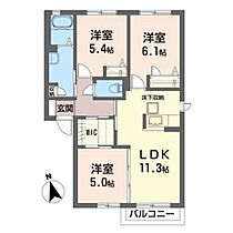 カメリアガーデン・Ａ 102 ｜ 宮城県亘理郡亘理町逢隈下郡字椿山80-1（賃貸アパート3LDK・1階・63.20㎡） その2