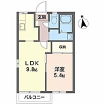 オペラハウス　Ａ 202 ｜ 岩手県奥州市水沢字高屋敷100-1（賃貸アパート1LDK・2階・35.00㎡） その2