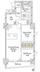 間取図画像 2SLDK