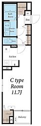 サングランピア ワンルームの間取図画像