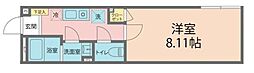 カインドネス新所沢B棟 1Kの間取図画像