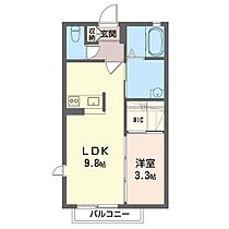 ベルフルールII 00202 ｜ 神奈川県小田原市扇町１丁目38-28（賃貸アパート1LDK・2階・34.02㎡） その2