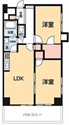 ISM八王子B棟 2LDKの間取図画像