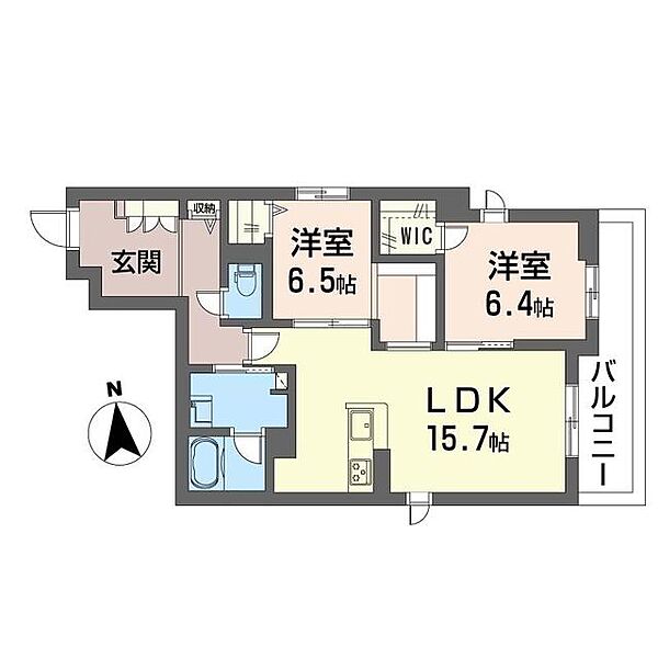 プラスシティ藤沢 00402｜神奈川県藤沢市南藤沢(賃貸マンション2LDK・4階・69.12㎡)の写真 その2